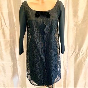 Vintage 60’s Goth Lace Babydoll Dress